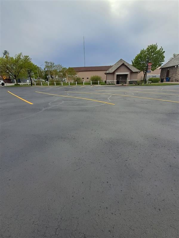 Large Commercial Parking Lot